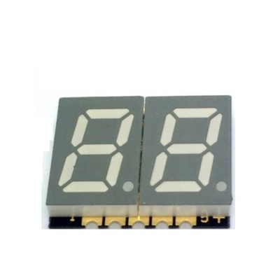 Chinese manufacturer offer 0.2inch double  Digit 7  segment   LED  surface  mount  display